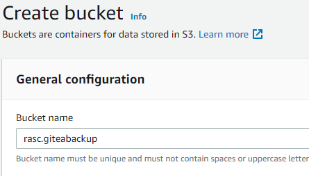 create s3 bucket