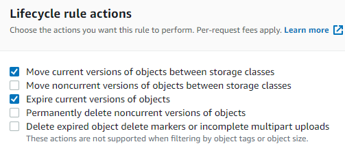 enter lifecycle rule name