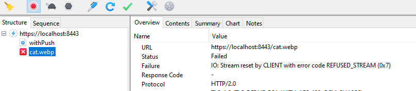 with push populated cache
