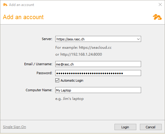 client login