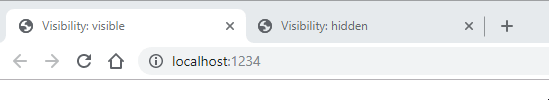 visibilitychange