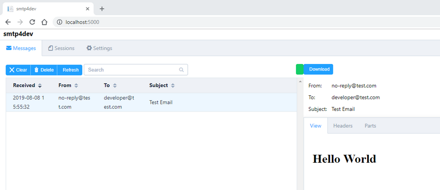 smtp4dev