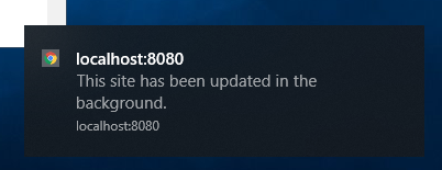 default notification