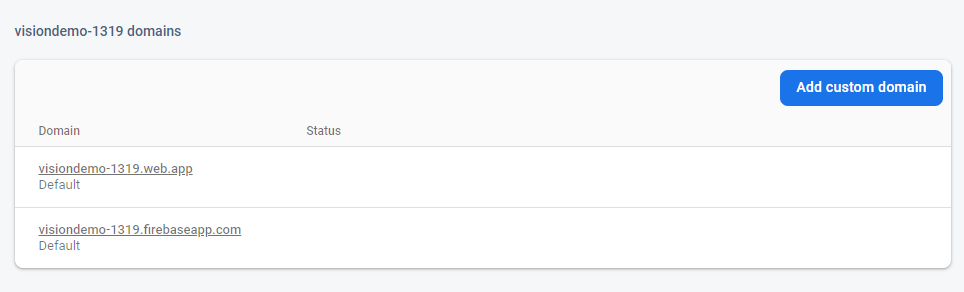 custom domain