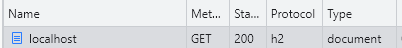 network tab